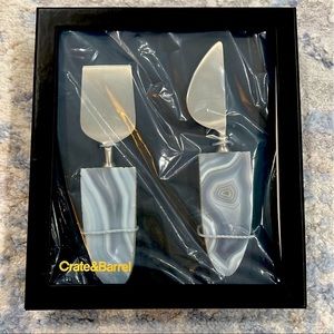 Crate & Barrel Agata Cheese Tools - NEW
